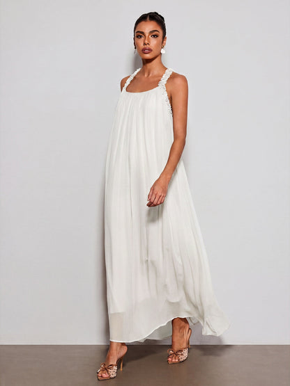 Calvyn Fungus Maxi Dress In White