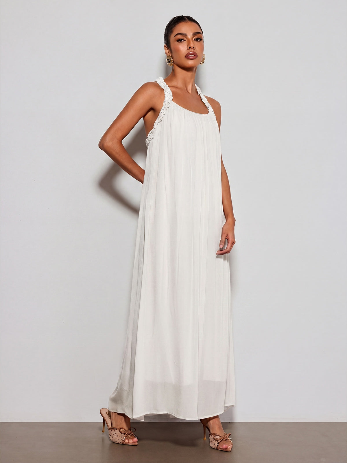 Calvyn Fungus Maxi Dress In White