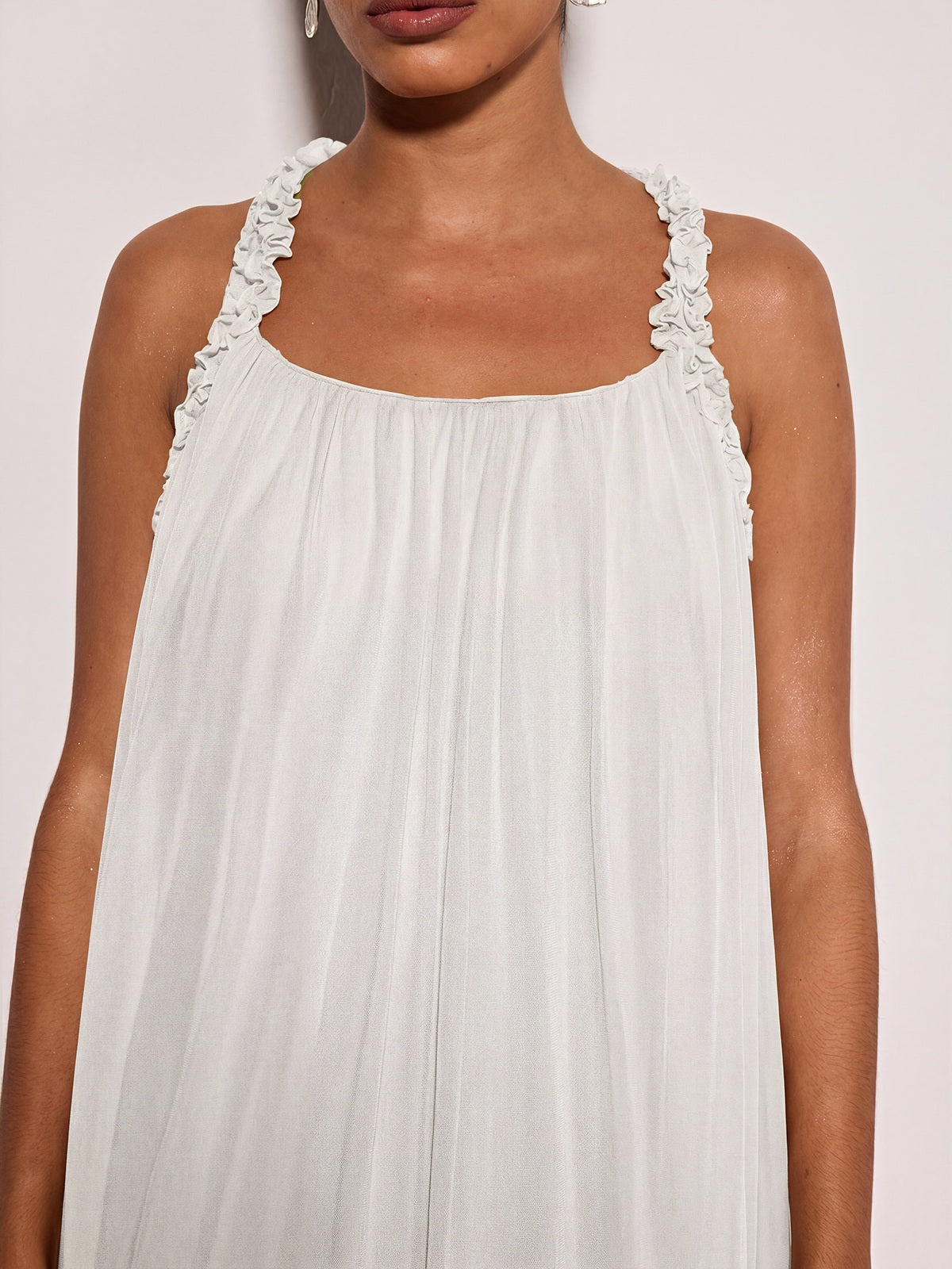 Calvyn Fungus Maxi Dress In White