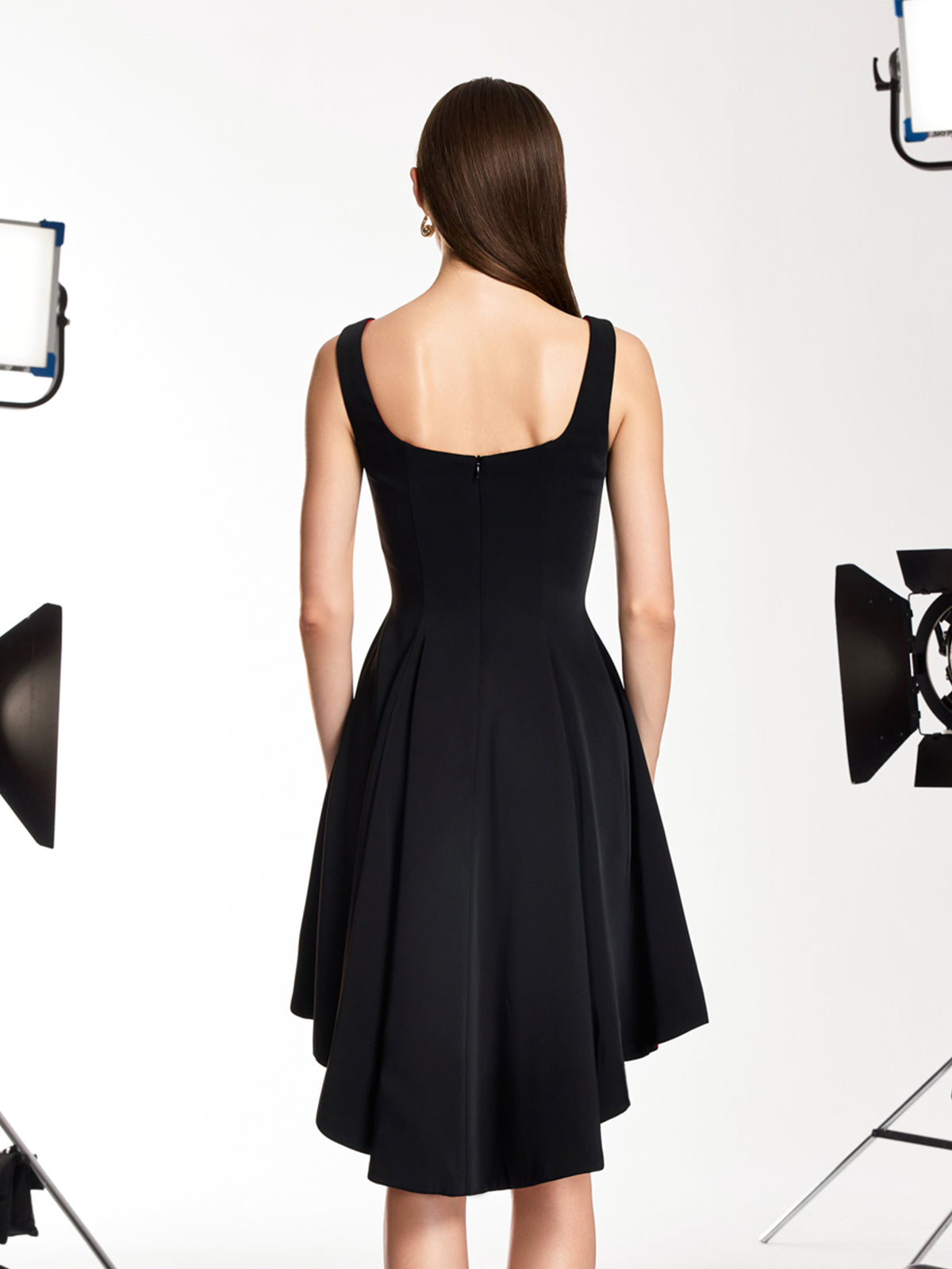 Rosstef Drynex U Neck Flared Mini Dress