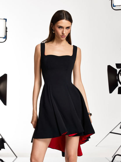 Rosstef Drynex U Neck Flared Mini Dress