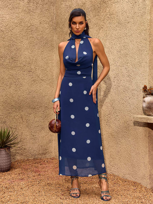 Rosstef Polka Dot Maxi Giyin