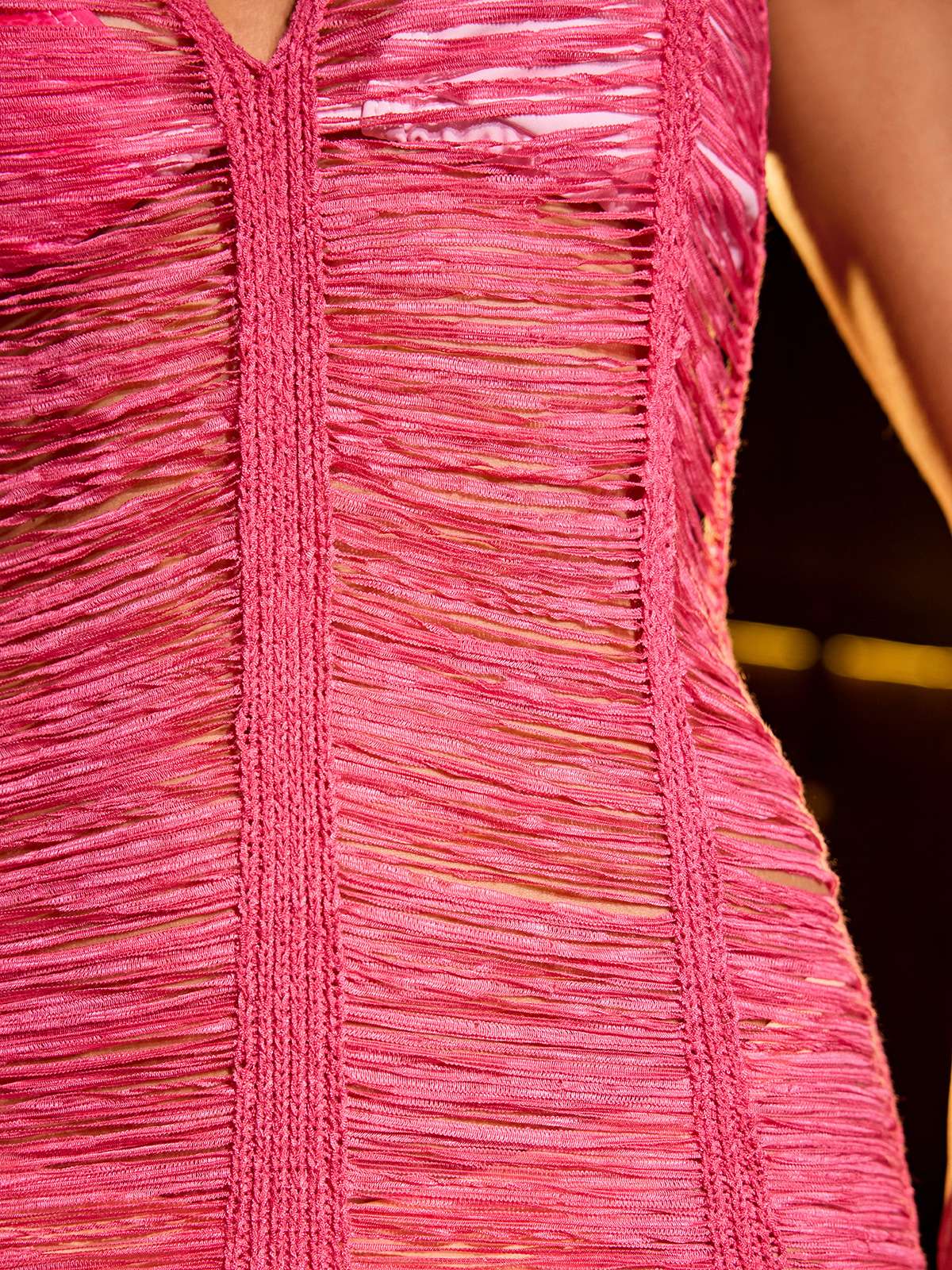 Cirila Halterneck Fringe Maxi Dress