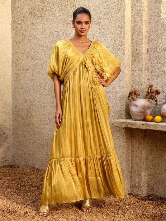 Rosstef Ruched Maxi Dress