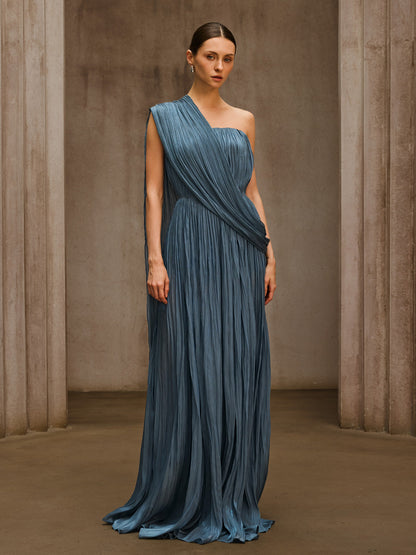 Rosstef Strapless Drape Maxi Giyin