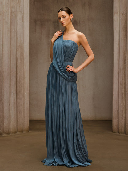 Rosstef Strapless Drape Maxi Giyin
