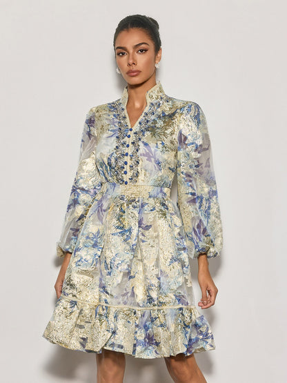 Rosstef Crystal Midi Gown - Pürüzsüz Renkli Giyim
