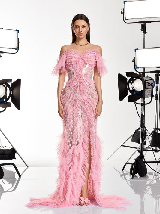 Rosstef Daenerys Crystal Maxi Gown