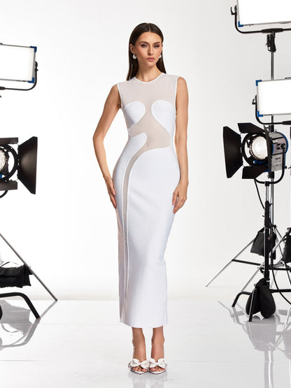 Rosstef Danelle Sleeveless Bandage Midi Dress