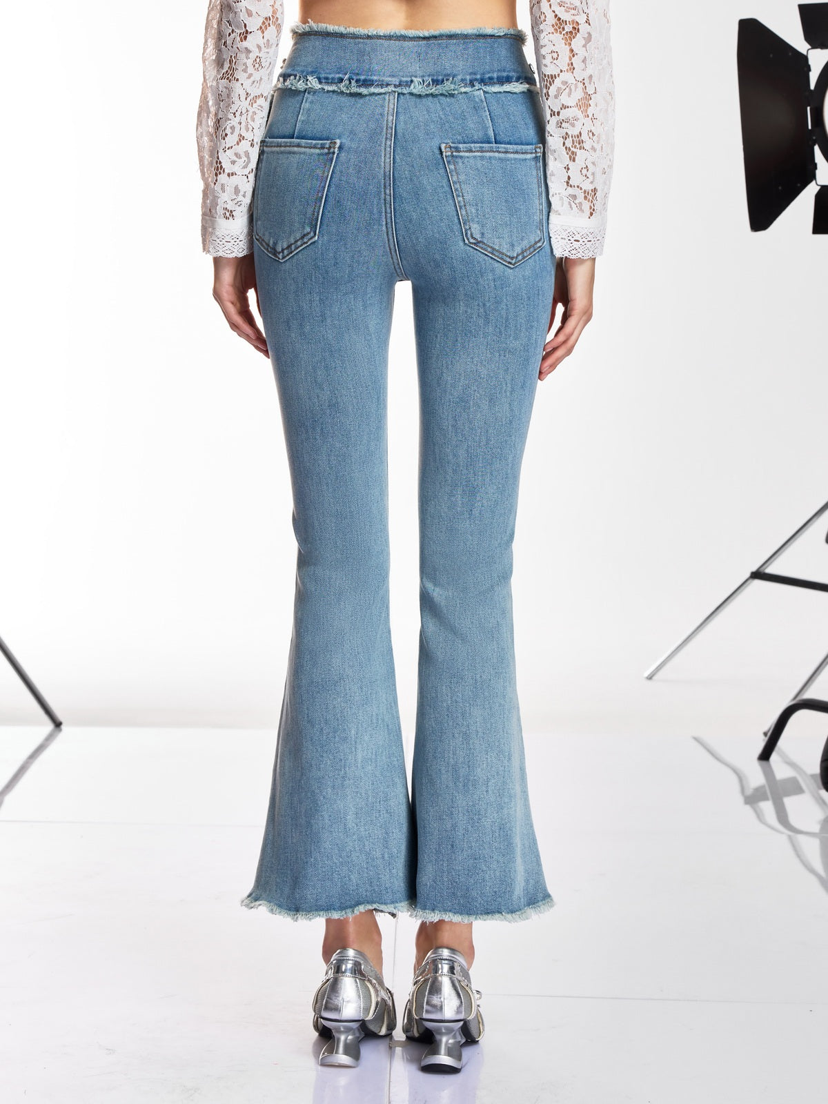 Danette Rhinestone Flare Jeans