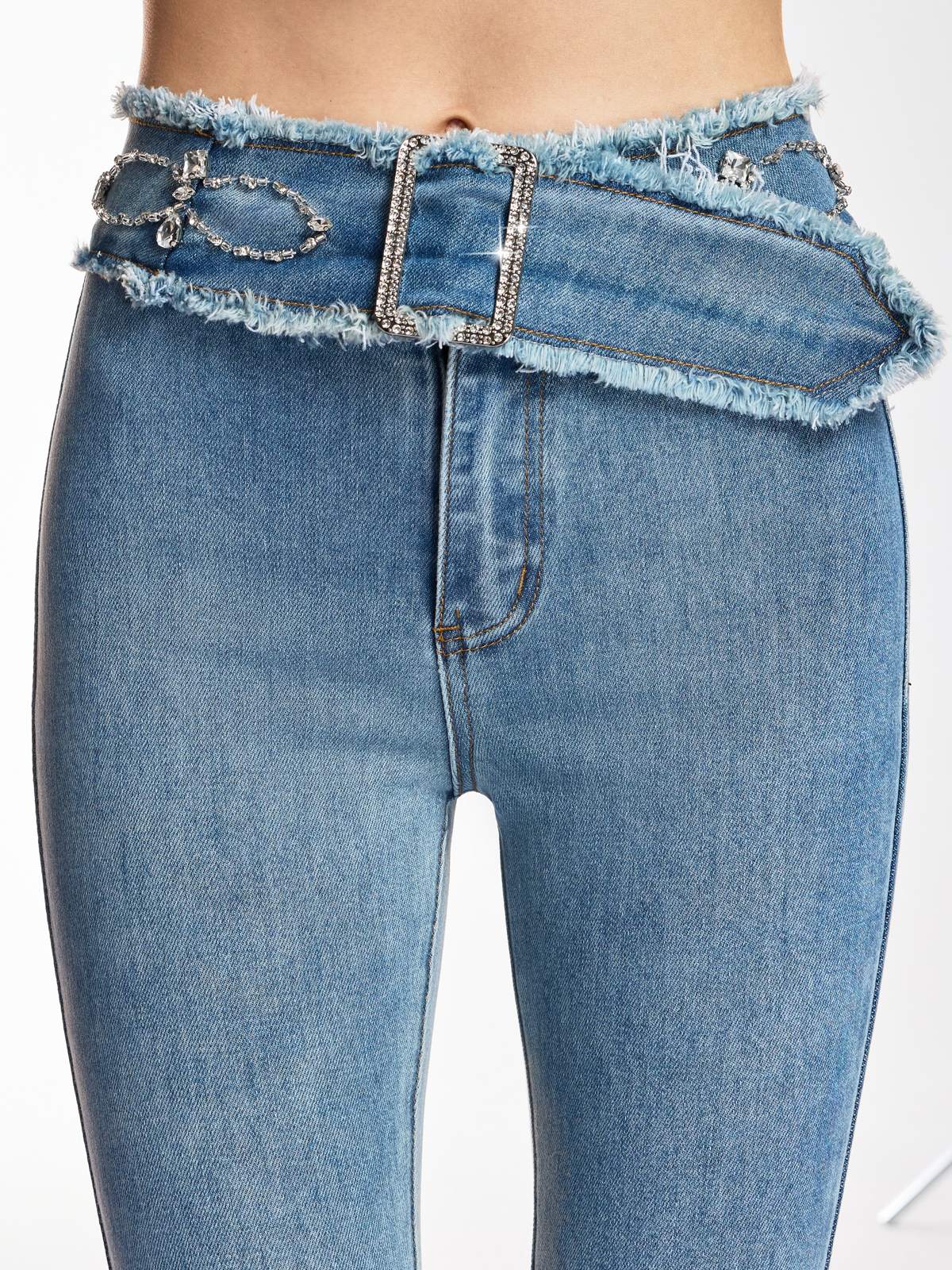 Danette Rhinestone Flare Jeans