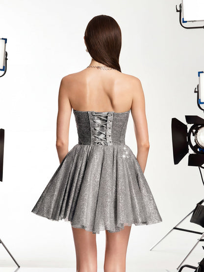 Rosstef Darda Glitter Corset Mini Dress