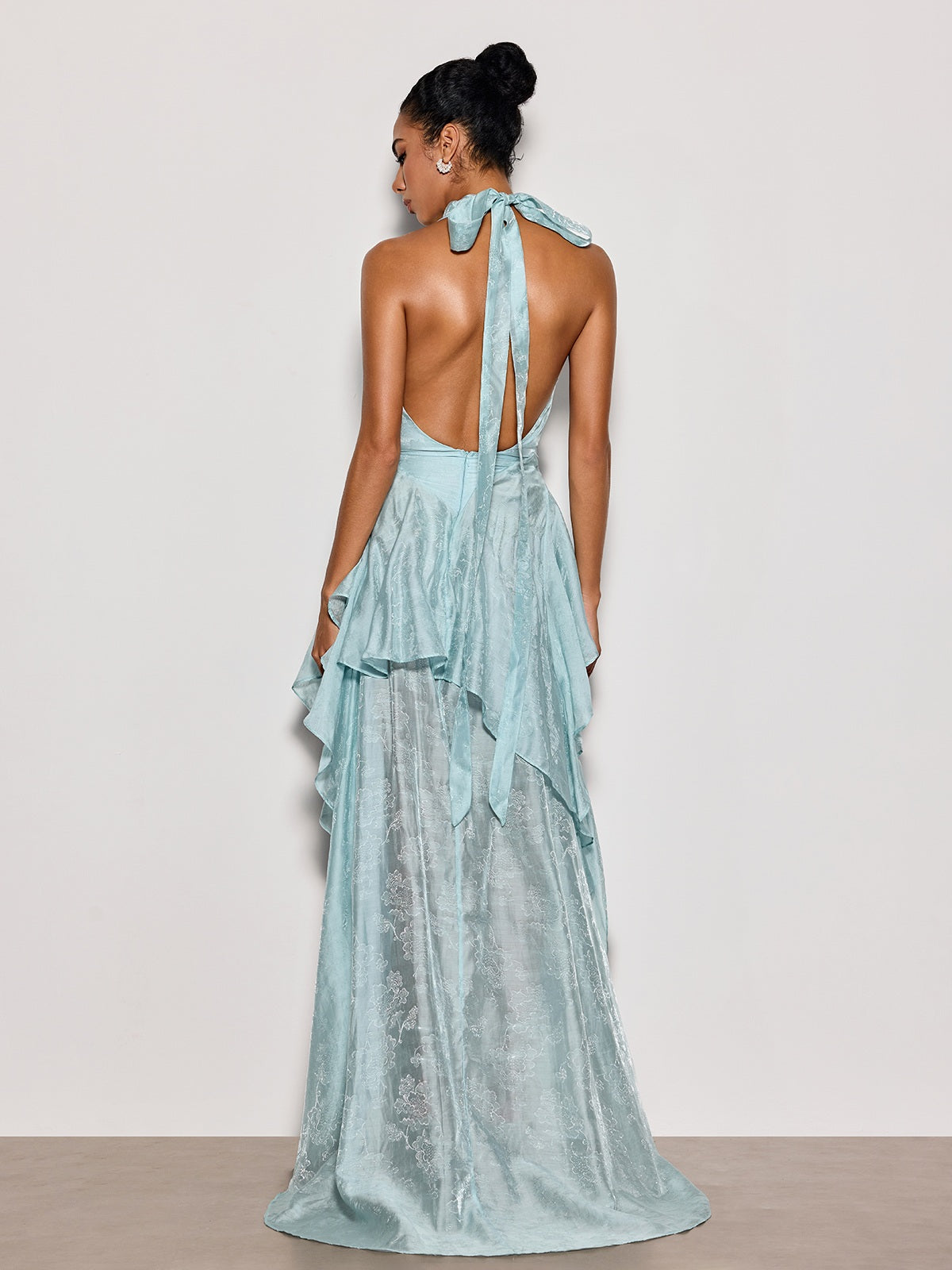 Rosstef Delara Halterneck Asymmetric Maxi GİYİM