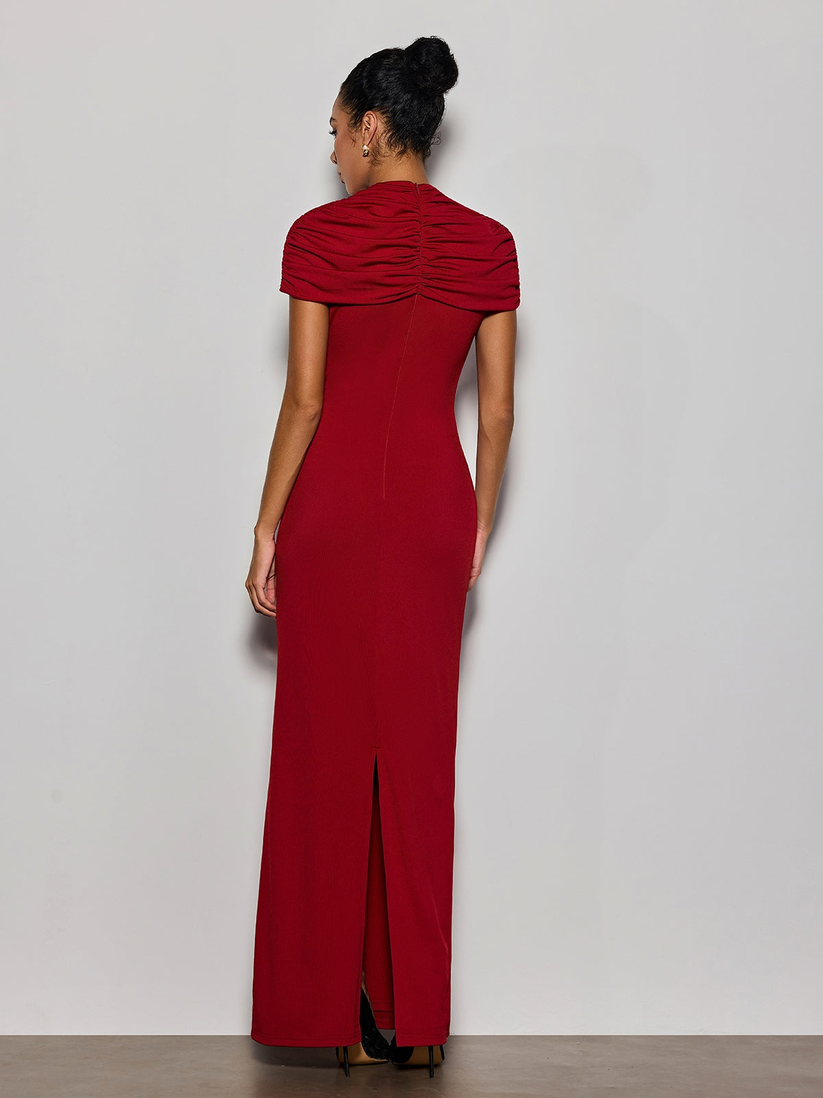 Delma Ruched Bodycon Maxi Dress