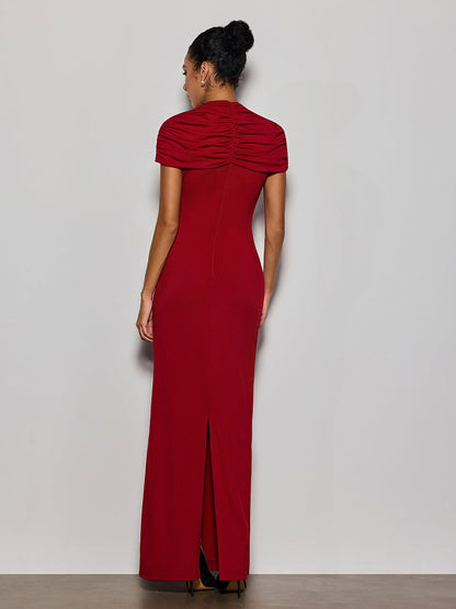 Delma Ruched Bodycon Maxi Dress