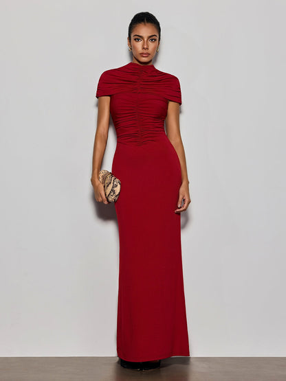 Delma Ruched Bodycon Maxi Dress