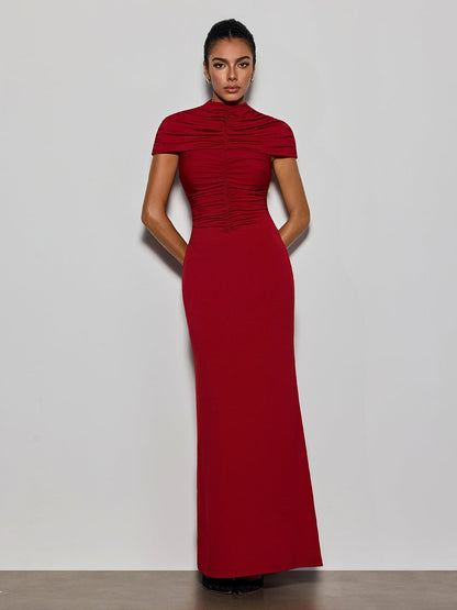 Delma Ruched Bodycon Maxi Dress