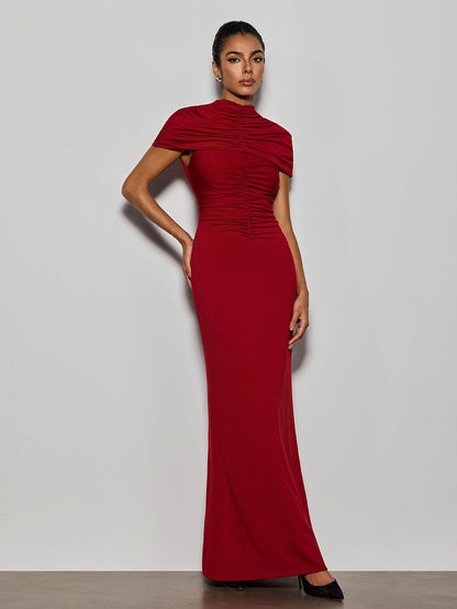 Delma Ruched Bodycon Maxi Dress