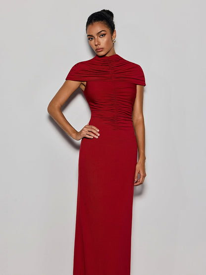 Delma Ruched Bodycon Maxi Dress
