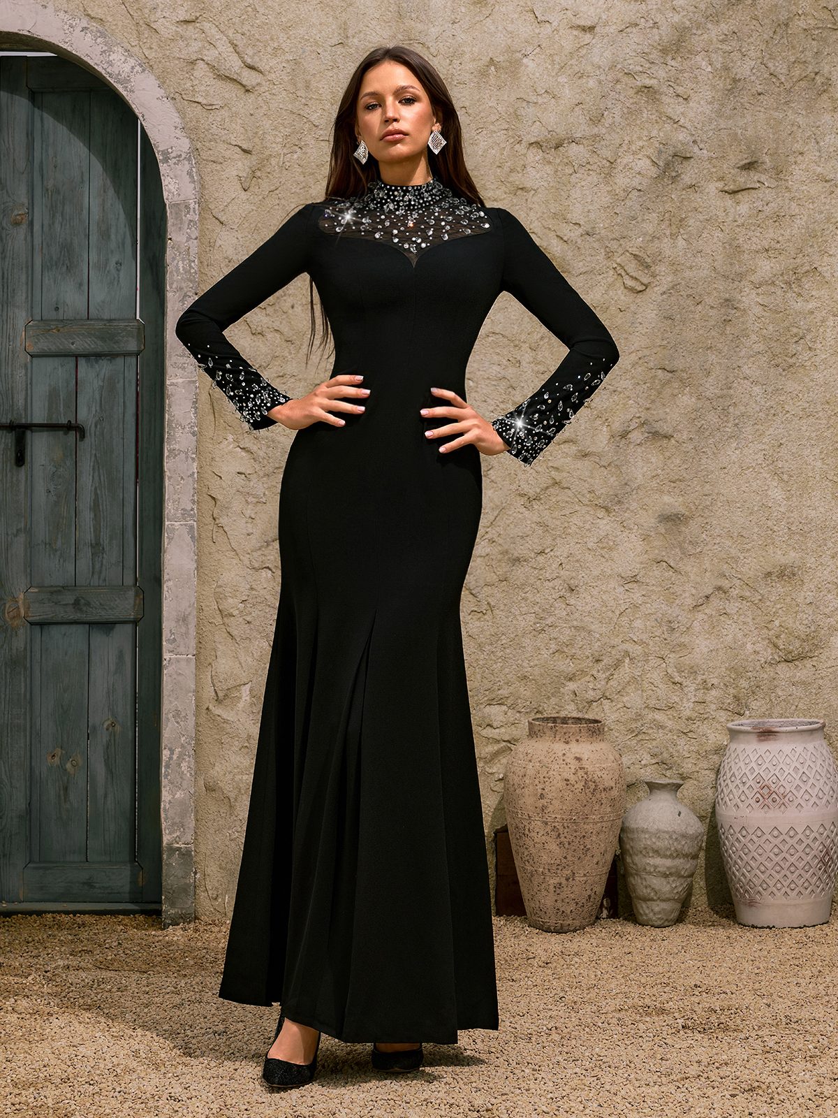 Rosstef Dhyana Uzun Kolluk Maxi Giyin
