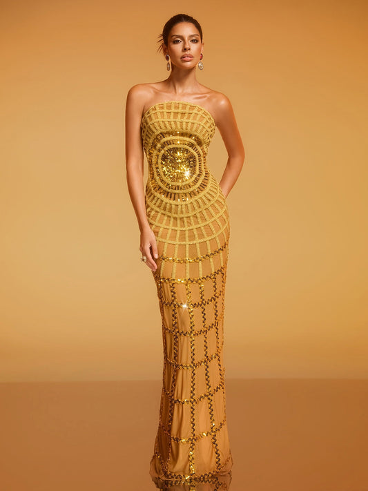 Rosstef Dolores Sequin Maxi Gecelik Giyim