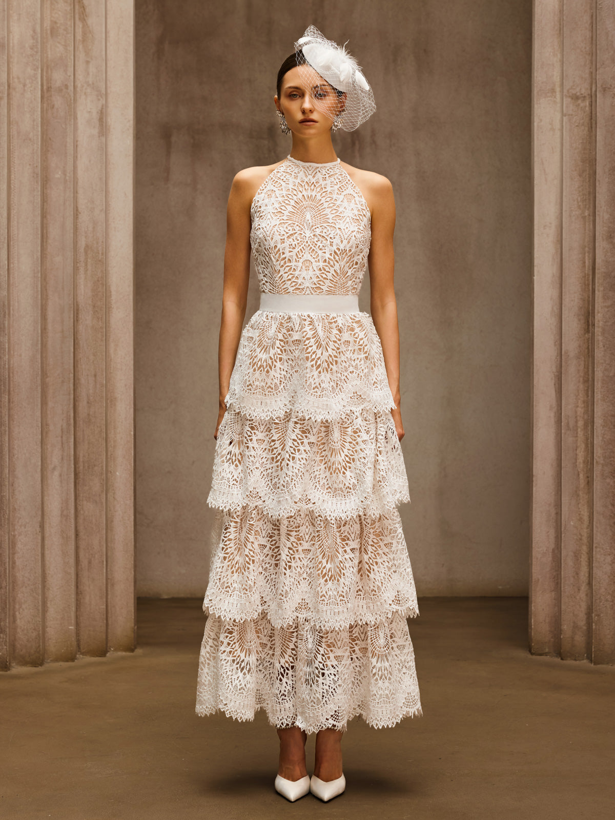 Dory Embroidered Tiered Maxi Dress