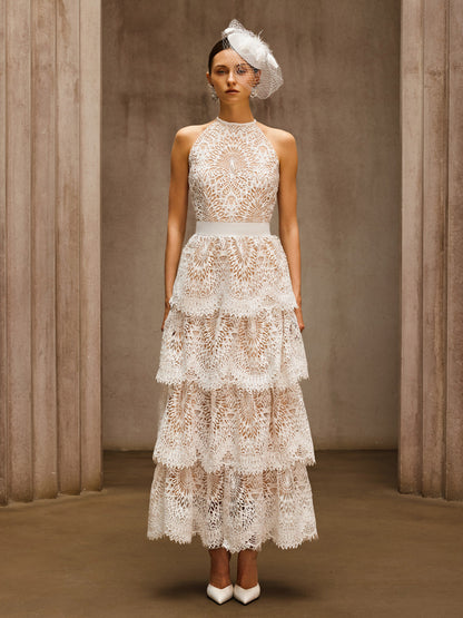 Dory Embroidered Tiered Maxi Dress