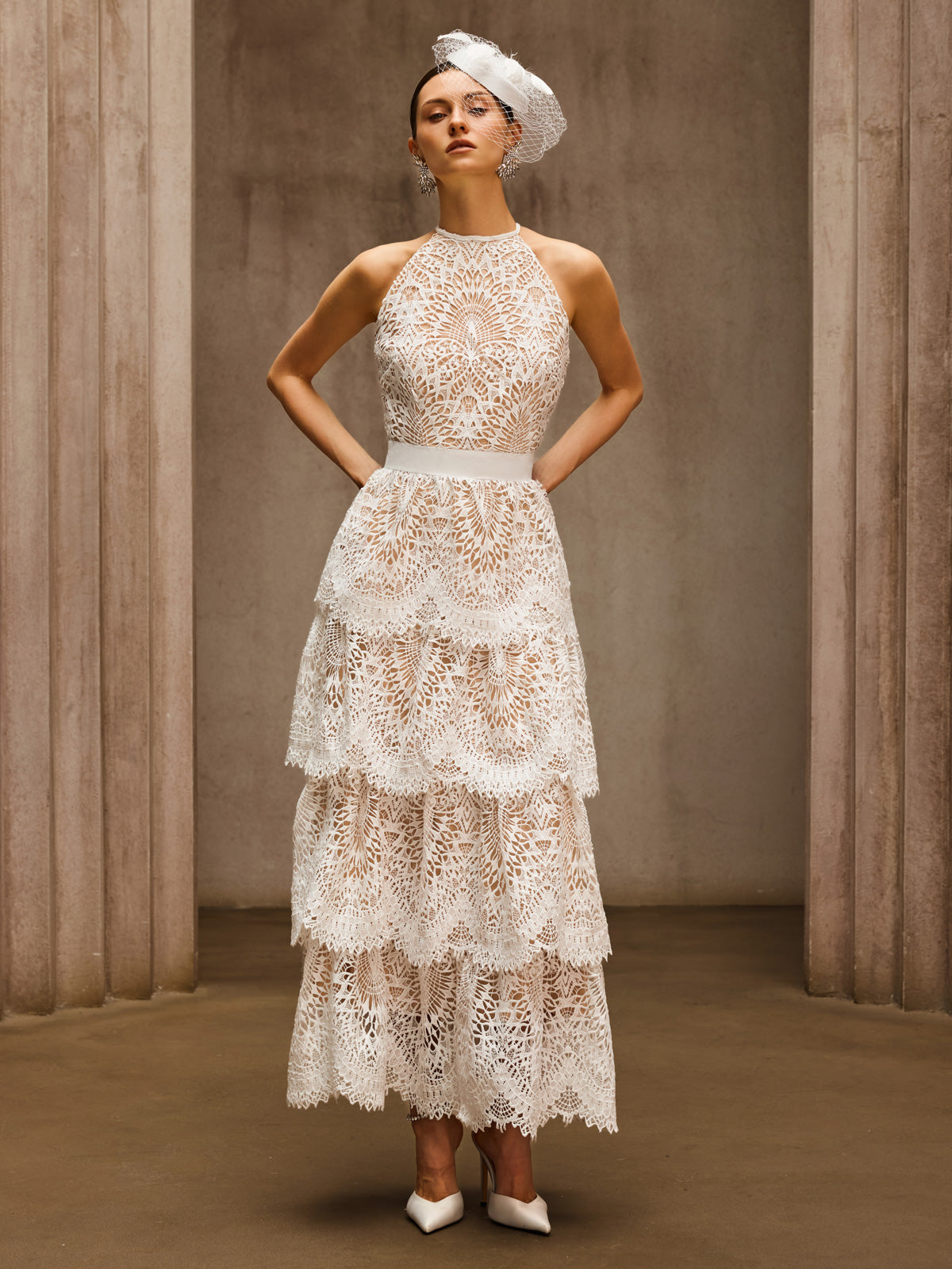 Dory Embroidered Tiered Maxi Dress