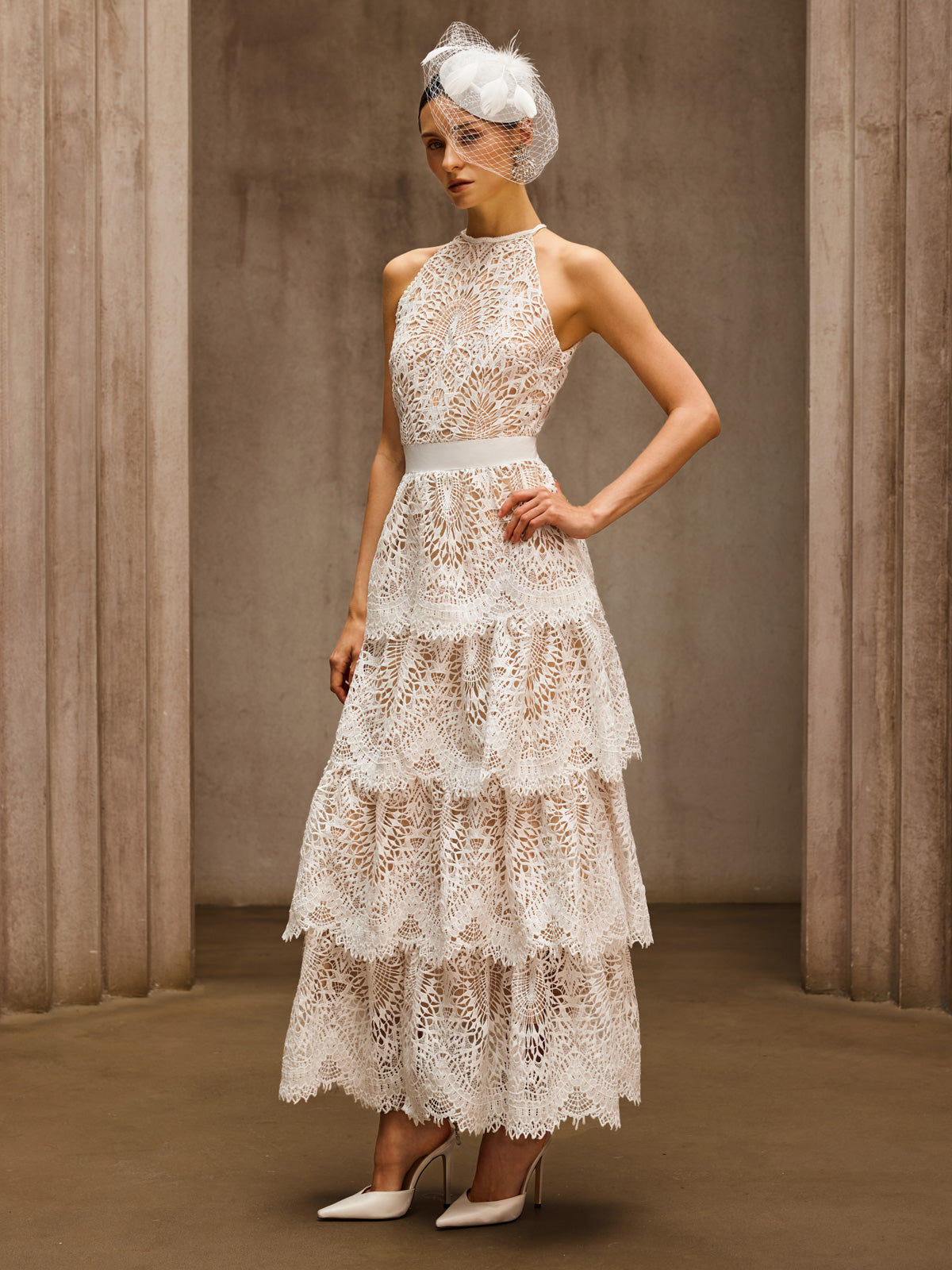 Dory Embroidered Tiered Maxi Dress