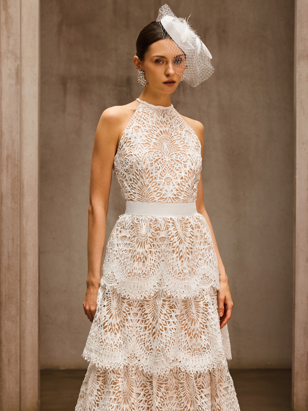 Dory Embroidered Tiered Maxi Dress