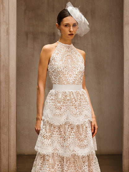 Dory Embroidered Tiered Maxi Dress