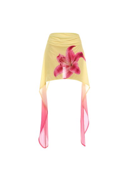 Dovek Low Rise Floral Skirt