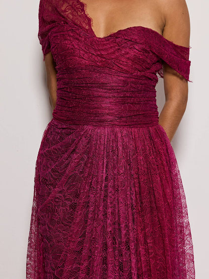 Erling Off Shoulder Lace Maxi Dress