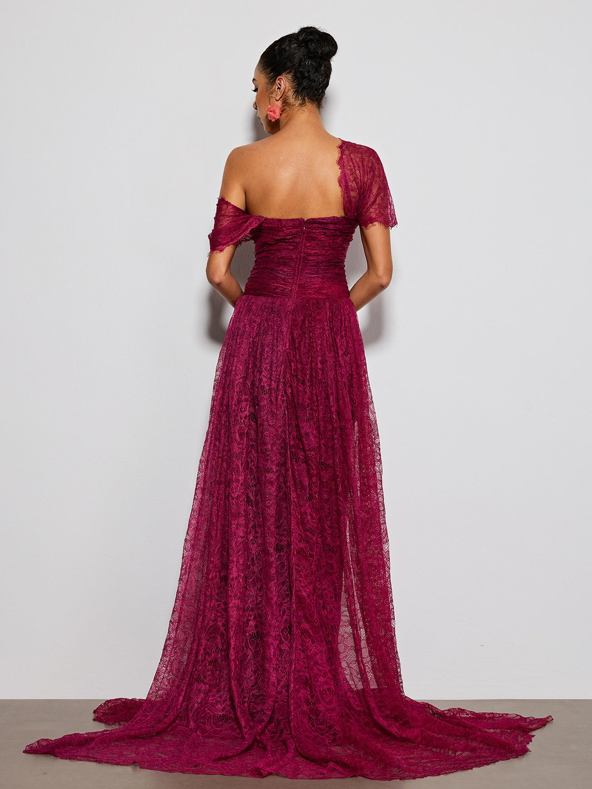 Erling Off Shoulder Lace Maxi Dress