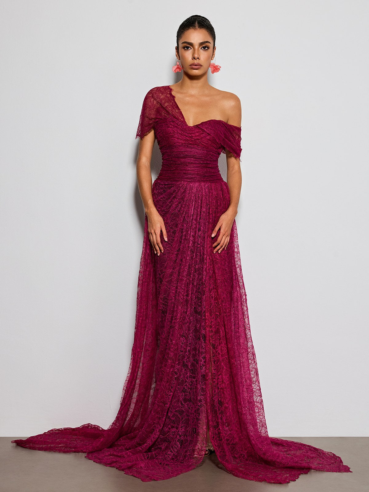 Erling Off Shoulder Lace Maxi Dress