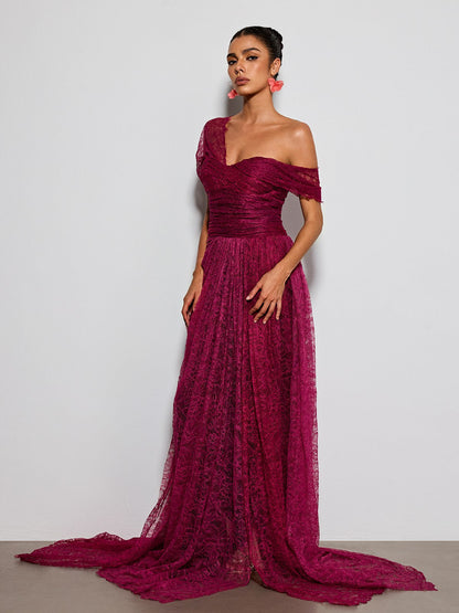 Erling Off Shoulder Lace Maxi Dress