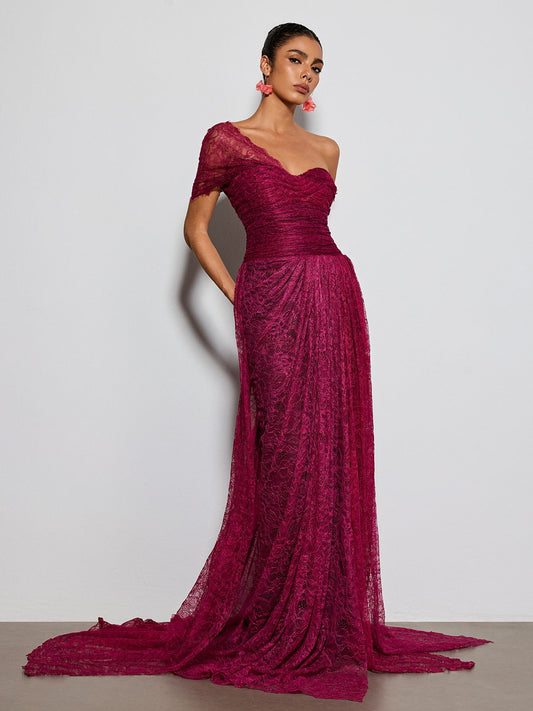 Erling Off Shoulder Lace Maxi Dress