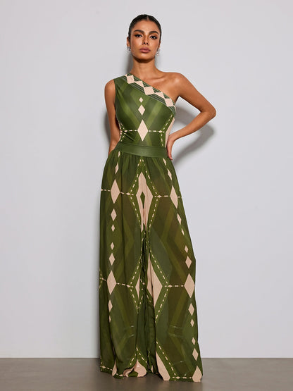 Esben Printed Swimwear Two Piece Set