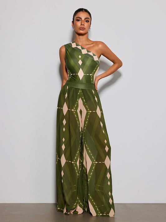 Esben Printed Swimwear Two Piece Set