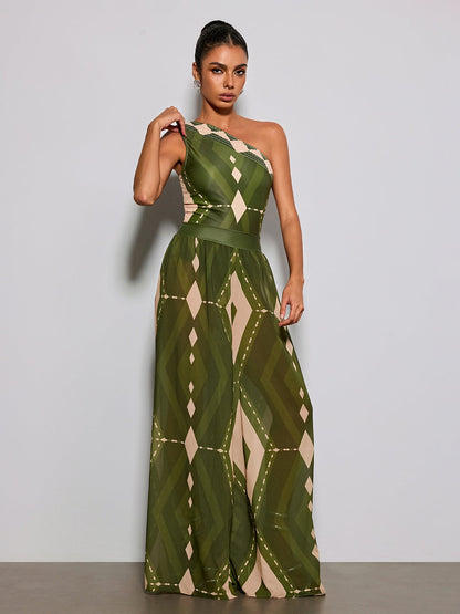 Esben Printed Swimwear Two Piece Set