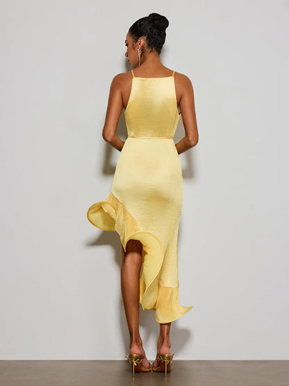 Rosstef Pleks Ruffle Midi GİYİM