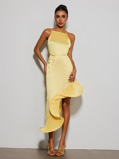 Rosstef Pleks Ruffle Midi GİYİM