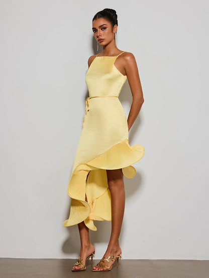 Rosstef Pleks Ruffle Midi GİYİM