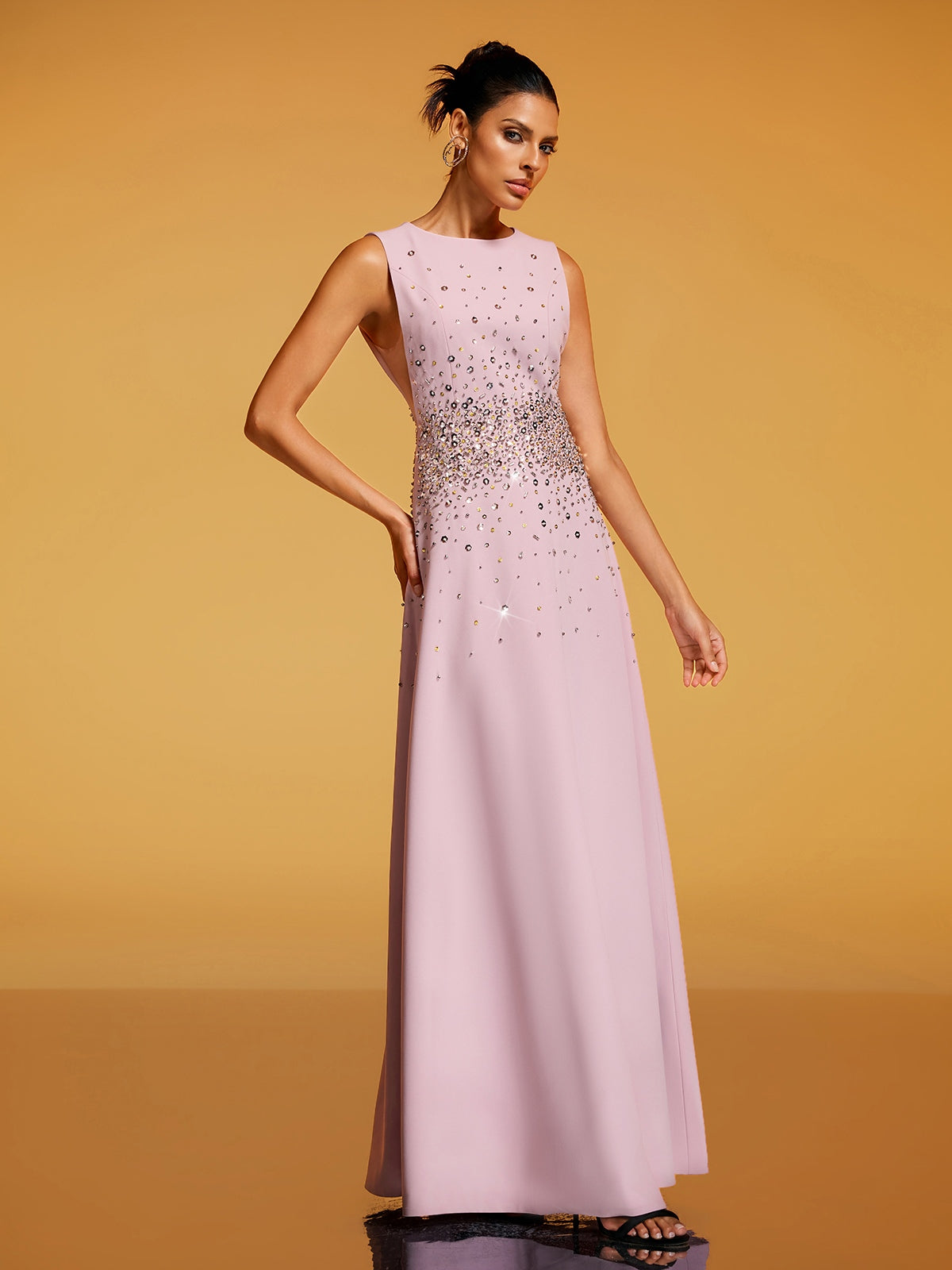Rosstef Rhinestone Maxi Gown