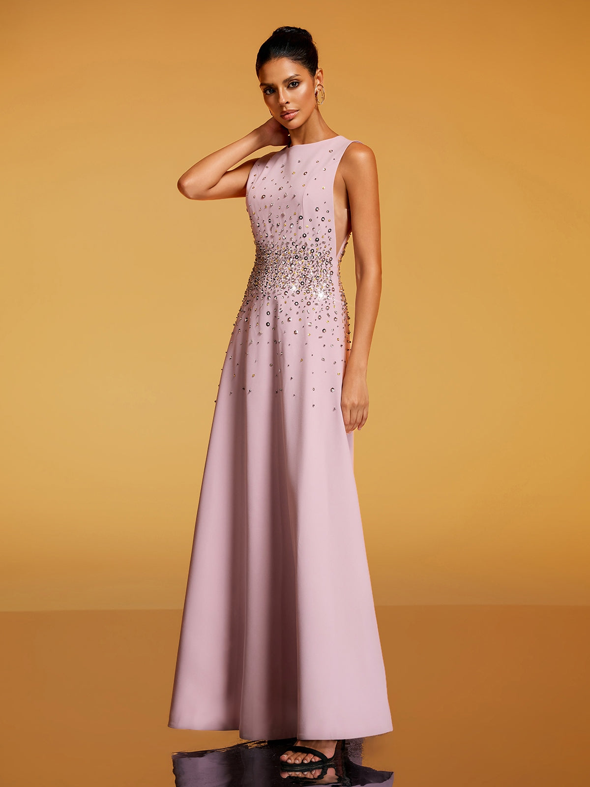Rosstef Rhinestone Maxi Gown