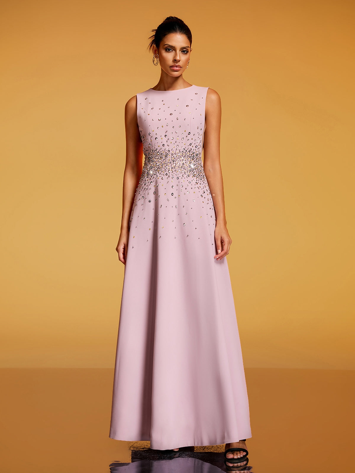 Rosstef Rhinestone Maxi Gown