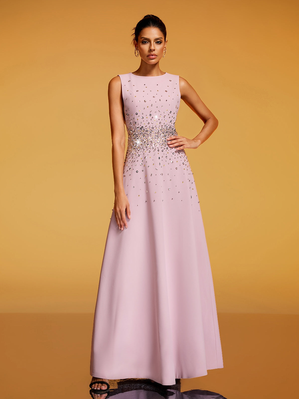 Rosstef Rhinestone Maxi Gown