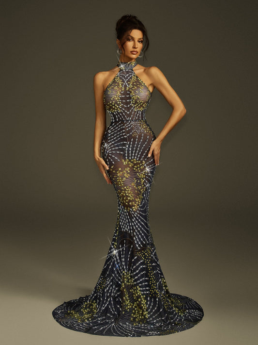 Rosstef Fenris Crystal Mesh Maxi GİYİM