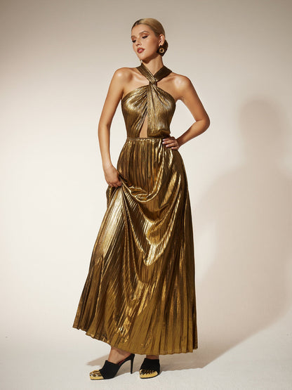 Frazilia Twisted Cutout Maxi Dress