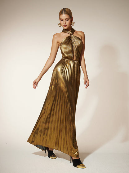 Frazilia Twisted Cutout Maxi Dress